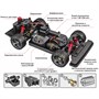 Радиоуправляемая машина для дрифта EROCKET (31 см, ПАР, LED, 4WD, 1:16) - HS16352 HS16352