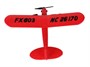 Радиоуправляемый самолет Piper Cub J3 для начинающих 2.4G - FX803-RED FX803-RED