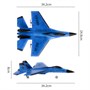 Радиоуправляемый самолет Fei Xiong SU-35 2.4G - FX620-BLUE FX620-BLUE