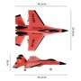 Радиоуправляемый самолет Fei Xiong SU-35 2.4G - FX620-RED FX620-RED