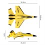 Радиоуправляемый самолет Fei Xiong SU-35 2.4G - FX620-YELLOW FX620-YELLOW