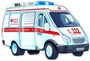 ФМ1-9751 Плакат вырубной А4. Машина скорой помощи (с уф-лаком) - группа Транспорт 159730121