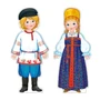 *КБ-18034 Комплект для оформления интерьера со скотчем. Народы России. Русские (2 плак. А3, УФ-лак) 765571201