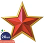 *КБ-17990 Набор вырубных фигурок. Звезда патриотическая (20 шт., двухсторонняя, ВД-лак, для аппликаций) 711463438