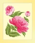 Поздравительная карточка. Пионы (55х70 мм) 315856064
