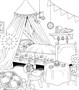 Страна снов. Раскраска из Японии 1594383677