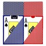 Карты для покера "Texas Holdem", 100% пластик, красные и синие (комплект из 2-х колод) 634878624