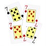 Карты для покера "Texas Holdem", 100% пластик, красные и синие (комплект из 2-х колод) 634878624