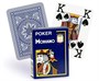 Карты "Modiano Poker" 100% plastic 4 jumbo index blue 254333142