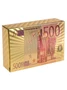 Карты игральные пластиковые золотые с красным 500 ЕВРО (54 шт.) 1333372716