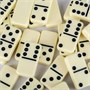 Домино дорожное в красном футляре 15 х 9 см, 28 костей / кость 38 х 28 мм 2032888225