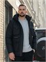 Куртка - жилетка трансформер 2 в 1 мужская зимняя черного цвета 2409Ch 1098391899