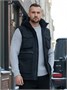 Куртка - жилетка трансформер 2 в 1 мужская зимняя черного цвета 2409Ch 1098391899