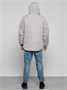 Куртка мужская зимняя с капюшоном молодежная серого цвета 88917Sr 1017265506