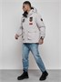 Куртка мужская зимняя с капюшоном молодежная серого цвета 88917Sr 1017265506