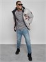 Куртка мужская зимняя с капюшоном молодежная серого цвета 88917Sr 1017265506