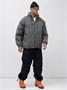 Куртка двухсторонняя мужская молодежная зимняя серого цвета 25308Sr 1631969414