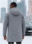 Парка зимняя мужская с капюшоном серого цвета 9533-1Sr 1847478221