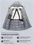Парка зимняя мужская с капюшоном серого цвета 9533-1Sr 1847478221