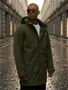 Парка спортивная мужская с капюшоном softshell цвета хаки 9565Kh 747258048