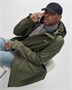 Парка спортивная мужская с капюшоном softshell цвета хаки 9565Kh 747258048