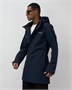 Парка спортивная мужская с капюшоном softshell темно-синего цвета 9565TS 1997182764
