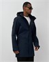 Парка спортивная мужская с капюшоном softshell темно-синего цвета 9565TS 1997182764