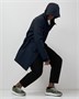 Парка спортивная мужская с капюшоном softshell темно-синего цвета 9565TS 1997182764