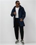 Парка спортивная мужская с капюшоном softshell темно-синего цвета 9565TS 1997182764