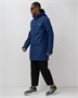 Парка спортивная мужская с капюшоном softshell синего цвета 9565S 502564017