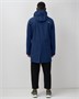 Парка спортивная мужская с капюшоном softshell синего цвета 9565S 502564017