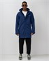 Парка спортивная мужская с капюшоном softshell синего цвета 9565S 502564017