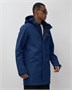 Парка спортивная мужская с капюшоном softshell синего цвета 9565S 502564017