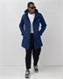 Парка спортивная мужская с капюшоном softshell синего цвета 9565S 502564017