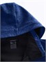 Парка спортивная мужская с капюшоном softshell синего цвета 9565S 502564017