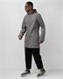 Парка спортивная мужская с капюшоном softshell серого цвета 9565Sr 958314266