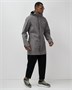 Парка спортивная мужская с капюшоном softshell серого цвета 9565Sr 958314266