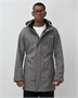 Парка спортивная мужская с капюшоном softshell серого цвета 9565Sr 958314266