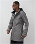 Парка спортивная мужская с капюшоном softshell серого цвета 9565Sr 958314266
