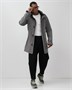 Парка спортивная мужская с капюшоном softshell серого цвета 9565Sr 958314266