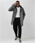 Парка спортивная мужская с капюшоном softshell серого цвета 9565Sr 958314266