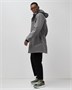 Парка спортивная мужская с капюшоном softshell серого цвета 9565Sr 958314266