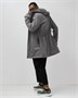 Парка спортивная мужская с капюшоном softshell серого цвета 9565Sr 958314266