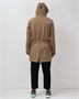 Парка спортивная мужская с капюшоном softshell бежевого цвета 9565B 22474954