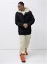 Парка мужская зимняя удлиненная с мехом черного цвета 2608Ch 1585527253