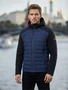Куртка мужская гибридная стёганая с капюшоном с графеновой подкладкой синего цвета 9627_1S 1557221298
