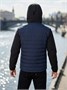 Куртка мужская гибридная стёганая с капюшоном с графеновой подкладкой синего цвета 9627_1S 1557221298