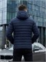 Куртка мужская стёганая с капюшоном с графеновой подкладкой темно-синего цвета 9623_1TS 1869707228