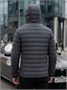 Куртка мужская стёганая с капюшоном с графеновой подкладкой темно-серого цвета 9623_1TC 1349577397
