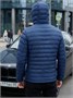 Куртка мужская гибридная стёганая с капюшоном с графеновой подкладкой темно-синего цвета 9621_1TS 1409657774